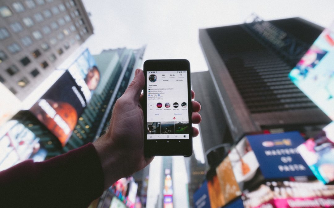 instagram on mobile phone